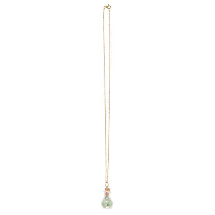 Green Witch Aventurine Potion Bottle Necklace