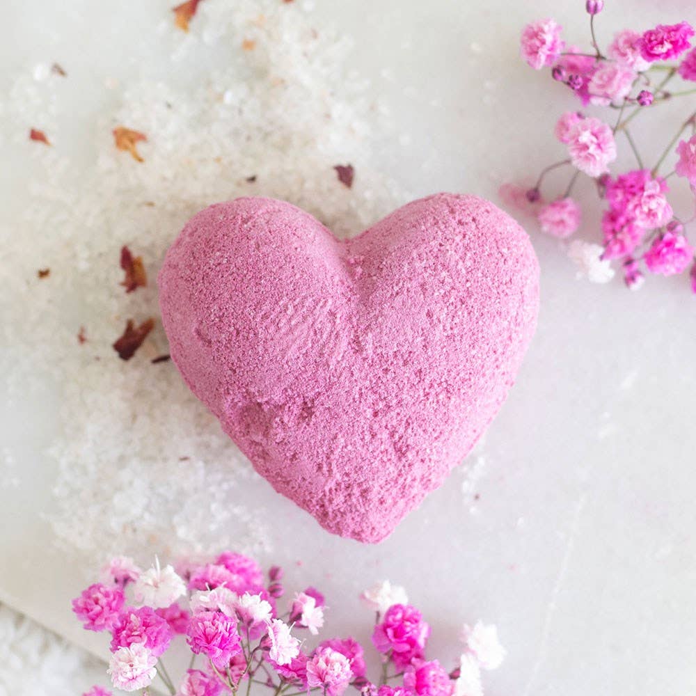 Love Yourself Cherry Heart Bath Bomb