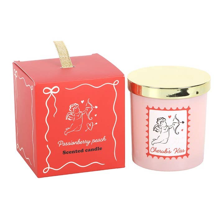 Cherub's Kiss Passionberry Peach Valentine's Day Candle